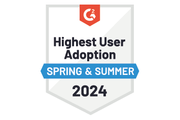 Badge g2 Highest user adoption spring & summer 2024