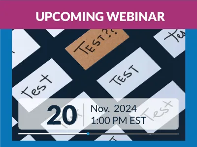 Test cards, UPCOMING WEBINAR 10 november 2024 1:00pm EST